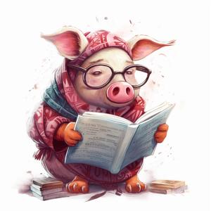 爱读书的猪妈妈
