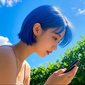 维美丽心甜头像