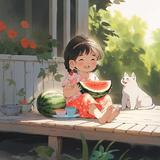 拥抱彩虹的妞妞头像